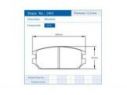 COPPIA PASTIGLIE ANTERIORI PAGID MITSUBISHI LANCER III (C1_A, C6_A) 1.2 GL (C15AS) 40 KW 01/84-10/86