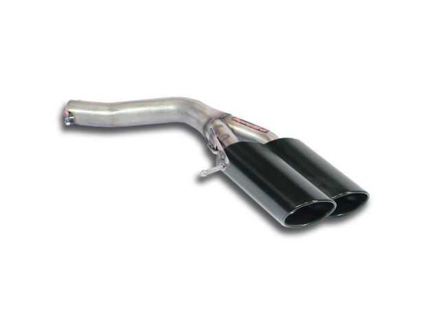 SUPERSPRINT REAR RIGHT EXHAUST PIPE 100X75 GUN METAL GREY AUDI A6 C7 4G (BERLINA+ AVANT) 2.0 TFSI (211 HP) 2011-2012