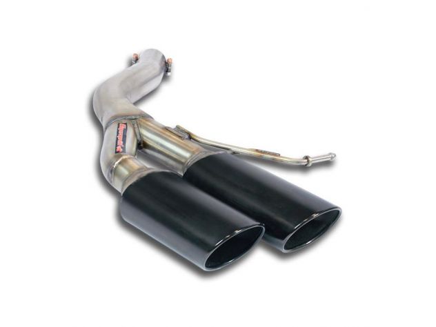 SUPERSPRINT LEFT REAR EXHAUST PIPE 100X75 GUN METAL GREY AUDI A6 C7 4G (BERLINA+ AVANT) 2.0 TFSI (211 HP) 2011-2012