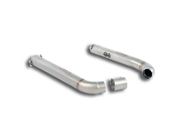 SUPERSPRINT FRONT PIPES KIT RH/LH FOR SECONDAY CATALYST MERCEDES C204 C63 AMG "PERFORMANCE" COUPÈ V8 (487 HP) 2012+