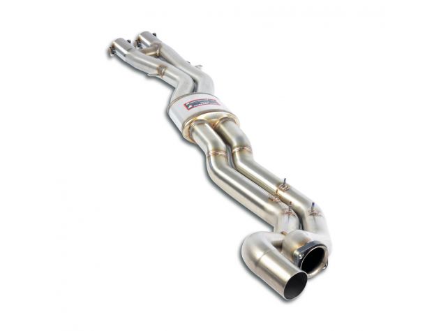 SEZIONE SCARICO CENTRALE + H-PIPE SUPERSPRINT BMW E46 M3 (CONVERSIONE MOTORE V8 M62 4.4I- 4.6I)