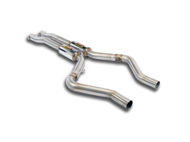 SUPERSPRINT CENTRAL EXHAUST RH/LH ALPINA B4 / B4 S (F32 / F33) COUPÈ / CABRIO (410 HP- 440 HP) 2014- (CON VALVOLA)