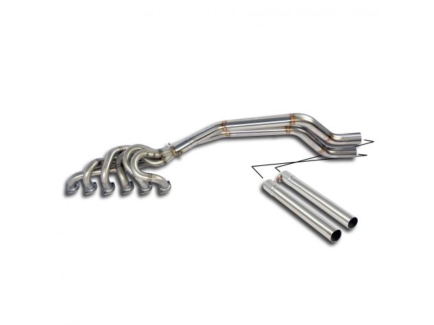 SUPERSPRINT HEADERS + LINK PIPE SET INOX  BMW E24 635 CSI (M30) KAT. 84-5/'87 (MOD.USA)