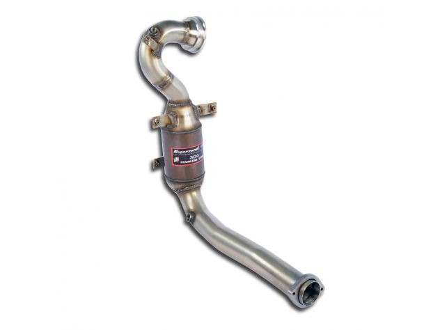 SUPERSPRINT TURBO EXHAUST PIPE KIT + CATALYST 100CPSI  500 ABARTH 1.4T "ASSETTO CORSE" (190 HP) (Ø65) 2009+