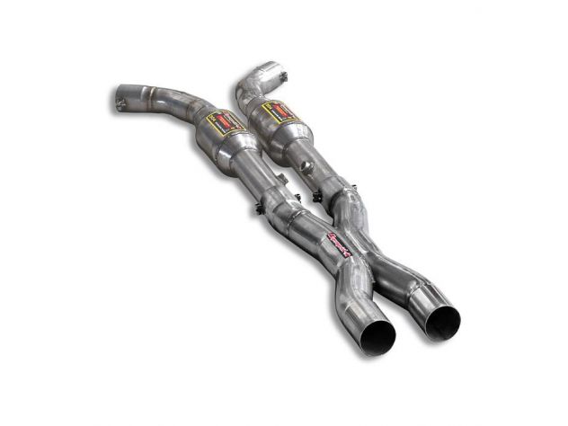 SUPERSPRINT FRONT EXHAUST WITH CATALYST + X LINK PIPE CORVETTE C6 6.2I V8 (437 HP) 07-09