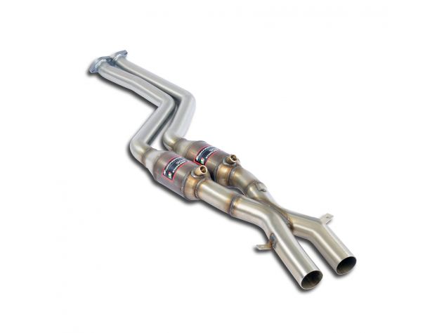 SUPERSPRINT FRONT EXHAUST SECTION WITH CATALYST RH/LH BMW E46 320CI (COUPÈ) 98-01