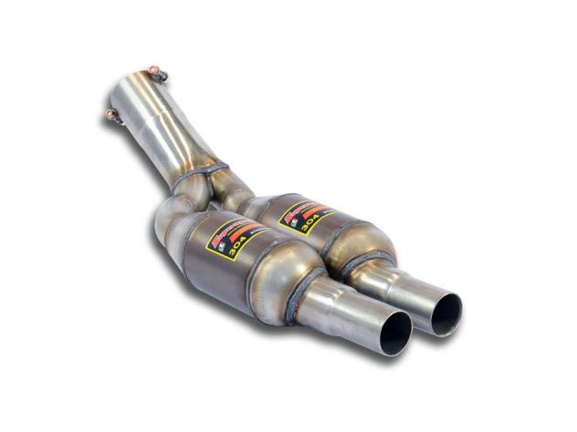 SUPERSPRINT FRONT EXHAUST SECTION WITH CATALYST RH/LH AUDI S1 QUATTRO 3 PORTE / SPORTBACK 2.0 TFSI (231 HP) 2014+ (Ø70MM)