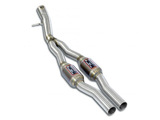 SUPERSPRINT FRONT EXHAUST SECTION WITH CATALYSTS RH/LH VW GOLF VII R 360S 2.0 TFSI (360 HP) 2017-TWIN PIPE SYSTEM