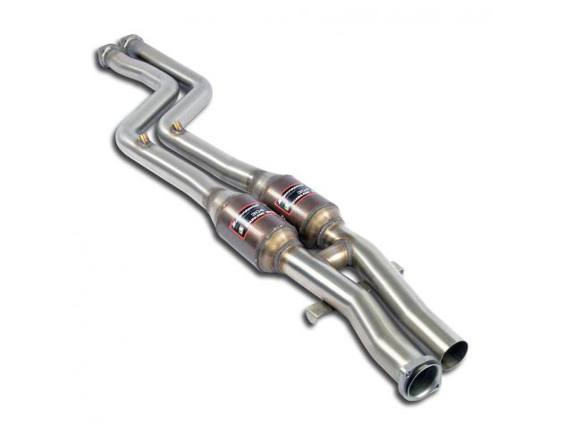 SEZIONE SCARICO ANTERIORE H-PIPE CON CATALIZZATORE DX/SX SUPERSPRINT ALPINA B3 (E36) 3.0I 92-99