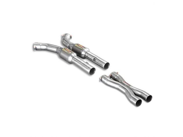 SUPERSPRINT FRONT EXHAUST WITH CATALYST + X LINK PIPE CORVETTE C6 Z06 7.0I V8 (517 HP) 06-13