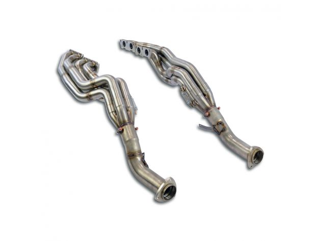 SUPERSPRINT HEADERS RH/LH AUDI RS4 QUATTRO (CABRIO) 4.2I V8 (420 HP) 06-08 CONVERSIONE SUPERCHARGER (CON VALVOLA)