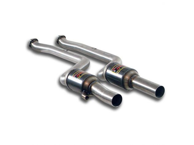 SUPERSPRINT FRONT EXHAUST WITH CATALYST RH/LH ALPINA B4 / B4 S (F32 / F33) COUPÈ / CABRIO (410 HP- 440 HP) 2014- (CON VALVOLA)