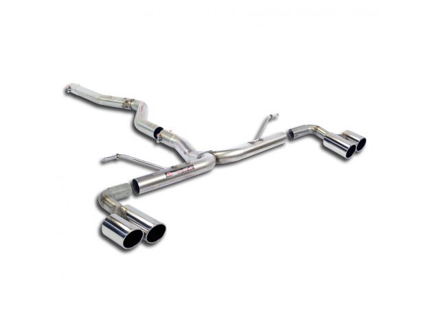 SUPERSPRINT CONNECTING PIPE + REAR PIPES 80 BMW F20 / F21 120D (MOTORE N47N- 184 HP) 2012-2015