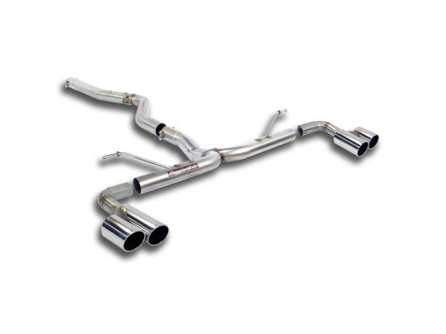 SUPERSPRINT CONNECTING PIPE + REAR PIPES 80 BMW F30 / F31 (BERLINA-TOURING) 316D (N47 116 HP) 2012-2015