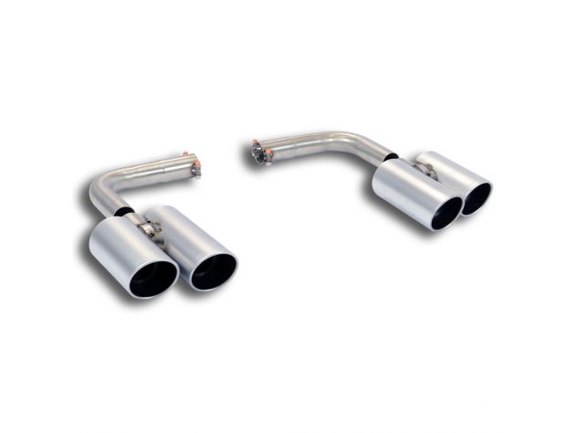 SUPERSPRINT TERMINALS KIT SATIN 90 RIGHT - 90 LEFT  BMW F26 X4 35I XDRIVE (306 HP) 07/2014+ (TWIN PIPE SYSTEM)