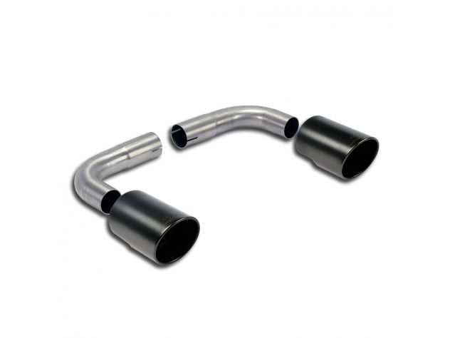 SUPERSPRINT RIGHT TERMINALS KIT O 100-LEFT O 100 GUN METAL GREY BMW F26 X4 35I XDRIVE (306 HP) 2013-07/2014 (TWIN PIPE SYSTEM)