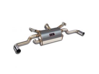 SUPERSPRINT REAR TERMINAL RIGHT O 70 + LEFT O 70 ''RACING ''CON BY-PASS EXHAUST PIPE FOR VALVE  FERRARI F355 GTS TARGA 94-99