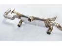 SUPERSPRINT REAR TERMINAL RIGHT O 70 + LEFT O 70 ''RACING ''CON BY-PASS EXHAUST PIPE FOR VALVE  FERRARI F355 GTS TARGA 94-99