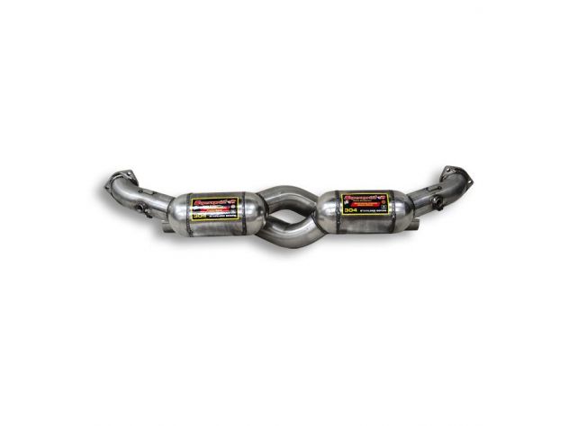 SUPERSPRINT FRONT EXHAUST SECTION WITH CATALYST RH/LH PORSCHE 996 GT3 3.6I (381 HP) 02+04