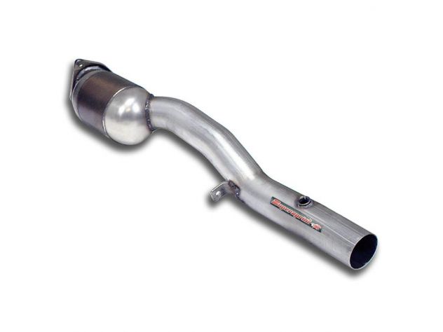 SUPERSPRINT FRONT EXHAUST SECTION WITH CATALYST RIGHT  PORSCHE 958 CAYENNE S 4.8I V8 (400 HP) 2010-2013