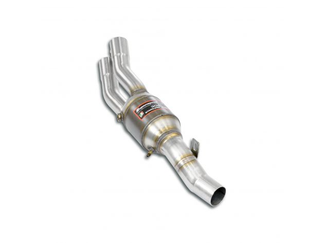 SUPERSPRINT FRONT EXHAUST SECTION LEFT WITH CATALYST FERRARI 550 BARCHETTA V12 (485 HP) 00-02