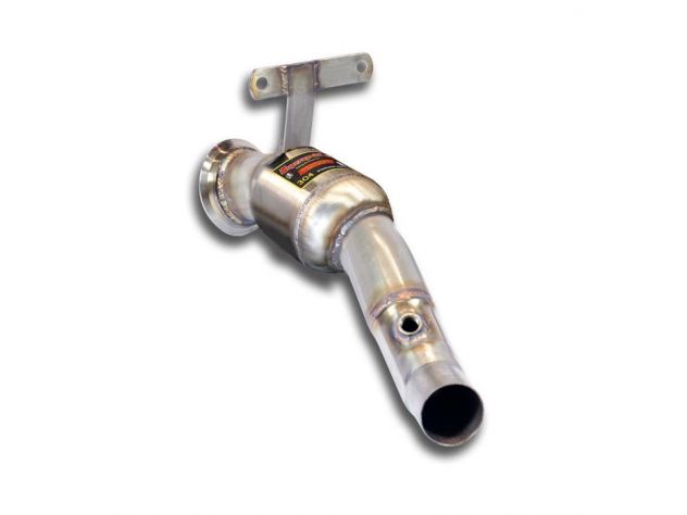 SUPERSPRINT FRONT EXHAUST SECTION LEFT WITH CATALYST FERRARI 458 ITALIA BERLINETTA 4.5I V8 (570 HP) 2010-2015