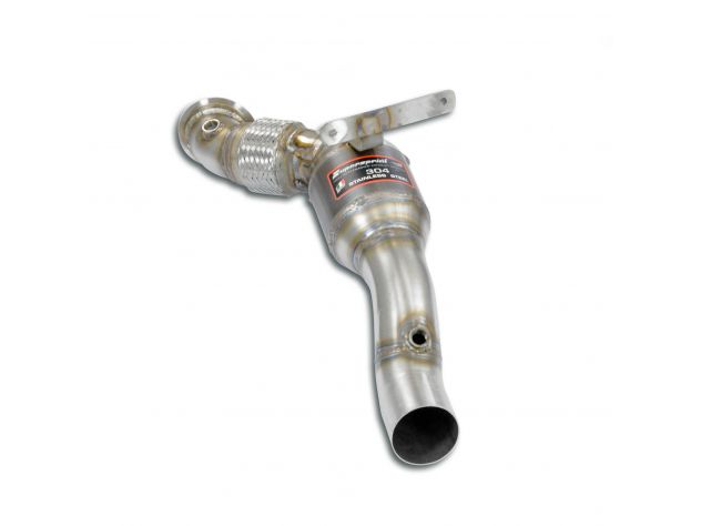 DOWNPIPE SINISTRO + CATALIZZATORE  SUPERSPRINT FERRARI 488 GTB 3.9L V8 BI-TURBO (670 HP) 2015-2019