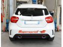 KIT TERMINALI USCITA DESTRO 145X95 + SINISTRO 145X95 SUPERSPRINT MERCEDES W176 A 250 4-MATIC (211 HP) 2013-2015