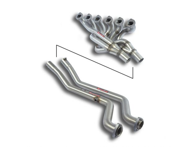 SUPERSPRINT HEADERS INOX + TUBI DI COLLEGAMENTO  BMW E24 635 CSI (M30) KAT. 84-5/'87 (MOD.USA)