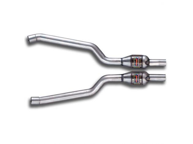 SEZIONE SCARICO ANTERIORE DX/SX CON CATALIZZATORE SUPERSPRINT BMW E61 (TOURING) M5 5.0I V10 07 +