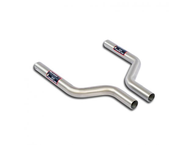 SUPERSPRINT LINK PIPES KIT RH/LH MERCEDES R107 SL 380- 420- 500 V8 80-85 (MOD. USA)