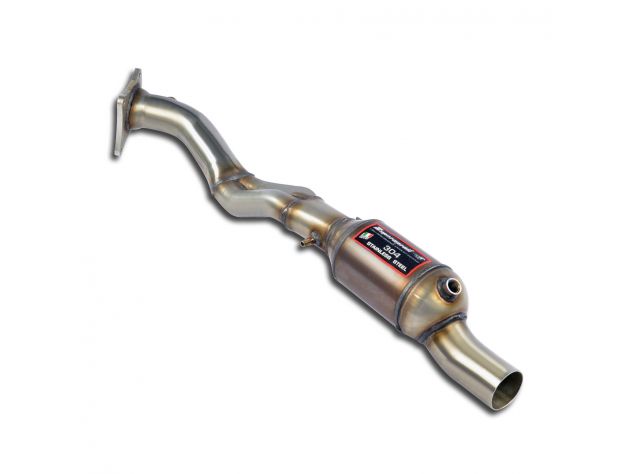 SUPERSPRINT  FRONT EXHAUST PIPE LEFT WITH CATALYST MASERATI COUPÈ 4200 GT V8 (MOTORE F136- 390 HP) 2002-2004 (EURO 4 / USA)