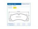 PAGID PAIR FRONT BRAKE PADS PORSCHE 911 (991) 3.4 CARRERA 257 KW 12/11 -＞