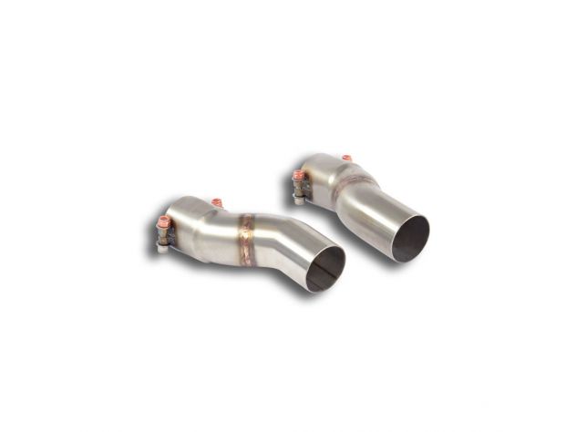 SUPERSPRINT EXIT PIPES RH/LH FOR TERMINALS MERCEDES W212 E 400 4MATIC 3.0L V6 BERLINA+ S.W. 333HP FACELIFT 2013-2014