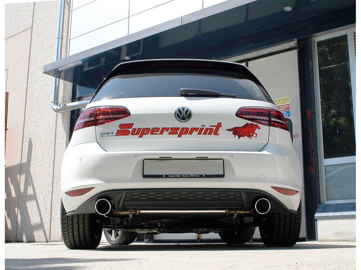 Supersprint Exhaust for VW GOLF VII GTI TCR 2.0 TSI (290 Hp) 2019 -> (Ø76mm)