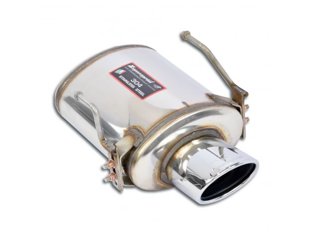 SUPERSPRINT REAR EXHAUST 120X 80 FIAT 500 0.9 TWINAIR TURBO (105 HP) 2013+