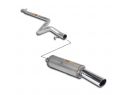 SUPERSPRINT COMPLETE EXHAUST AGE OVERSIZE DIAM. 50MM VW GOLF I CABRIO 1.6 79-83