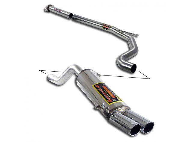 SUPERSPRINT COMPLETE EXHAUST  GRANDE PUNTO ABARTH KIT SS 1.4I T (180 HP) 08+