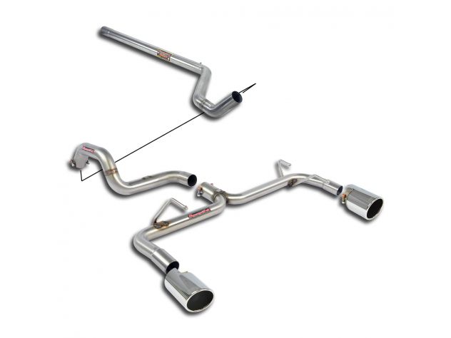 SUPERSPRINT COMPLETE EXHAUST SPORT  500 ABARTH 1.4T COUPÈ / CABRIO (135 HP) 08-15