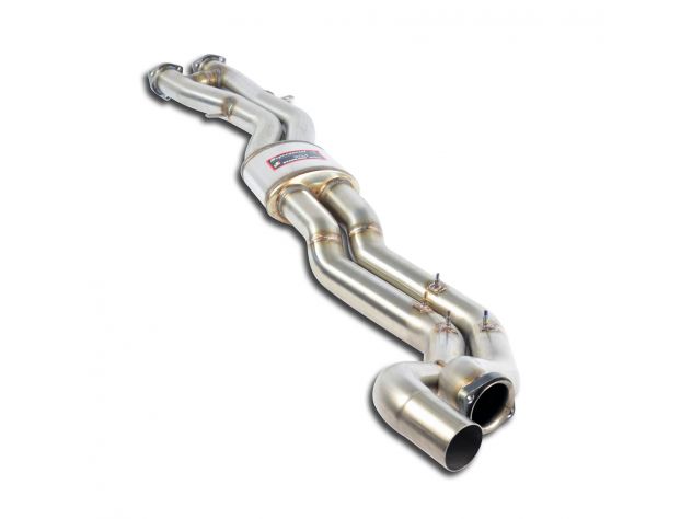 SUPERSPRINT CENTRAL SILENCER TWIN PIPE BMW E46 M3 3.2I COUPÉ/CABRIO 01+ (MOD. USA Ø63,5MM)