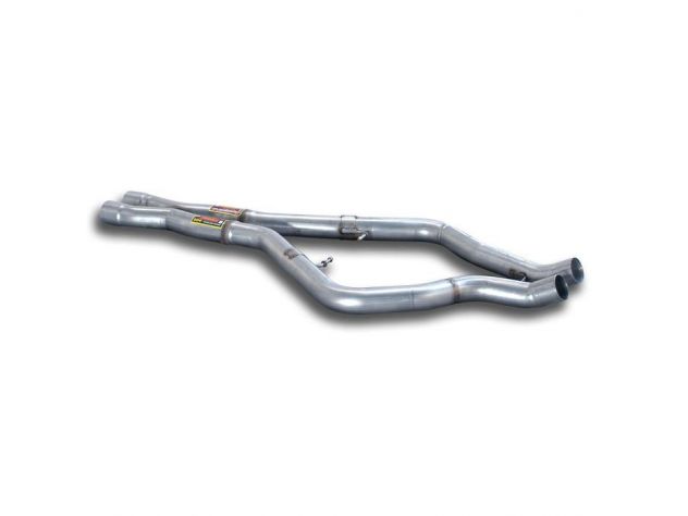 SUPERSPRINT KIT CENTRAL X LINK PIPES RH/LH BMW E72 X6 ACTIVEHYBRID (MOTORE N63 485 HP) 05/2011-2012