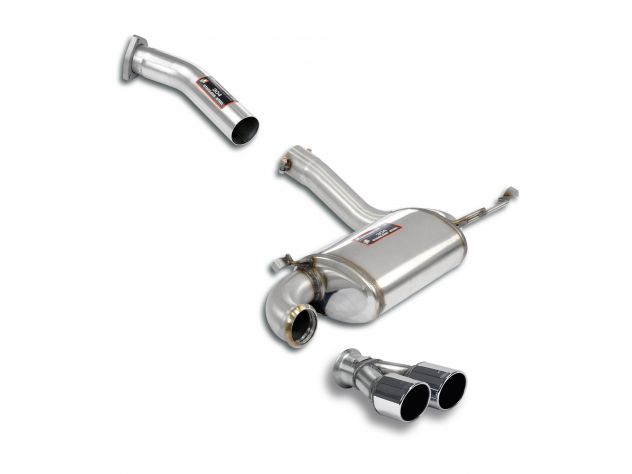 SUPERSPRINT REAR MUFFLER PACKAGE AUDI COUPÈ S2 QUATTRO 2.2I TURBO (220 HP) 90-92