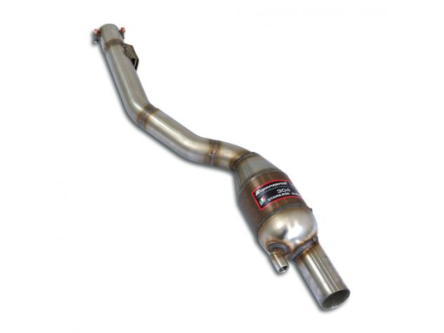 SUPERSPRINT FRONT EXHAUST SECTION WITH CATALYST LEFT  MERCEDES A209 CLK 500 V8 CABRIO (306 HP) 03 +