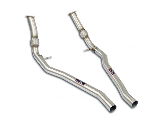 SUPERSPRINT FRONT PIPES KIT RH/LH  PORSCHE 536 CAYENNE COUPÈ 3.0L V6 (340 HP) 2018+ "DUAL PIPE" (RACING)