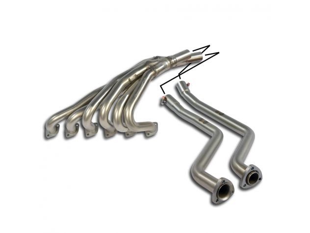 SUPERSPRINT HEADERS + TUBI DI COLLEGAMENTO  BMW E12- TUTTI I MODELLI (CONVERSIONE MOTORE M20, 2.3L / 2.5L / 2.7L) 77-81