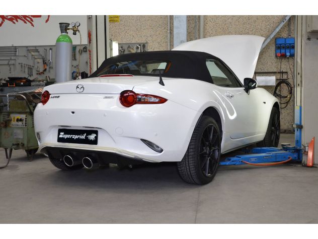 SUPERSPRINT COMPLETE EXHAUST SPORT PACK-DUAL-MID SYSTEM MAZDA MX-5 1.5I (132 HP) 2016+