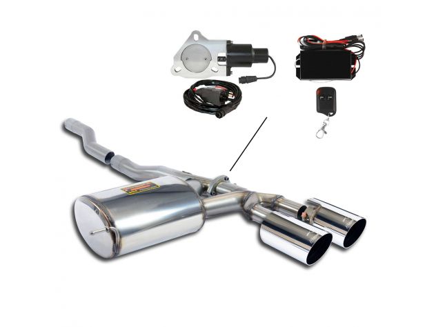 SUPERSPRINT COMPLETE EXHAUST SPORT WITH VALVE MINI F57 COOPER S CABRIO 2.0T (MOTORE B46- 192 HP) 15+ (CON VALVOLA)