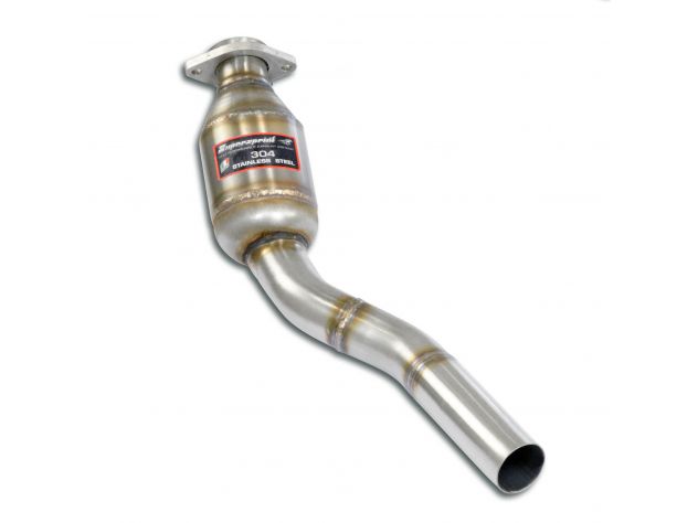 DOWNPIPE SINISTRO + CATALIZZATORE SUPERSPRINT JAGUAR XKR COUPÈ / CABRIO 5.0L V8 SUPERCHARGED (510 HP) 2009-2014