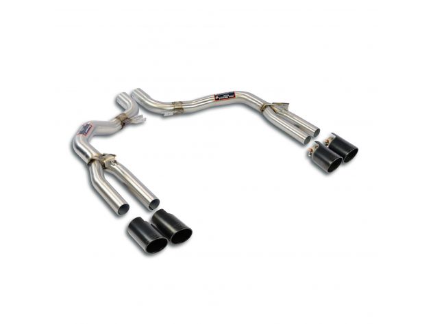 SUPERSPRINT SPORT EXHAUST PACK + SOUND WITH BLACK TERMINALS PORSCHE PANAMERA 3.6I V6 (300 HP) 2010-2013