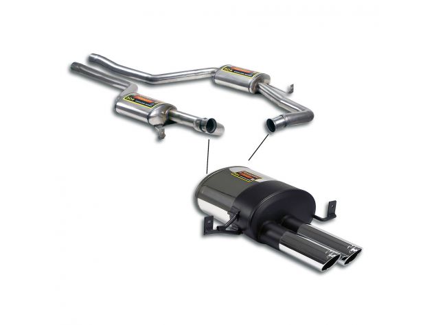 SCARICO COMPLETO STREET PERFORMANCE CAT-BACK SPORT END TIPS SUPERSPRINT PORSCHE 928 GT (5.0L V8- 330 HP) 89-92